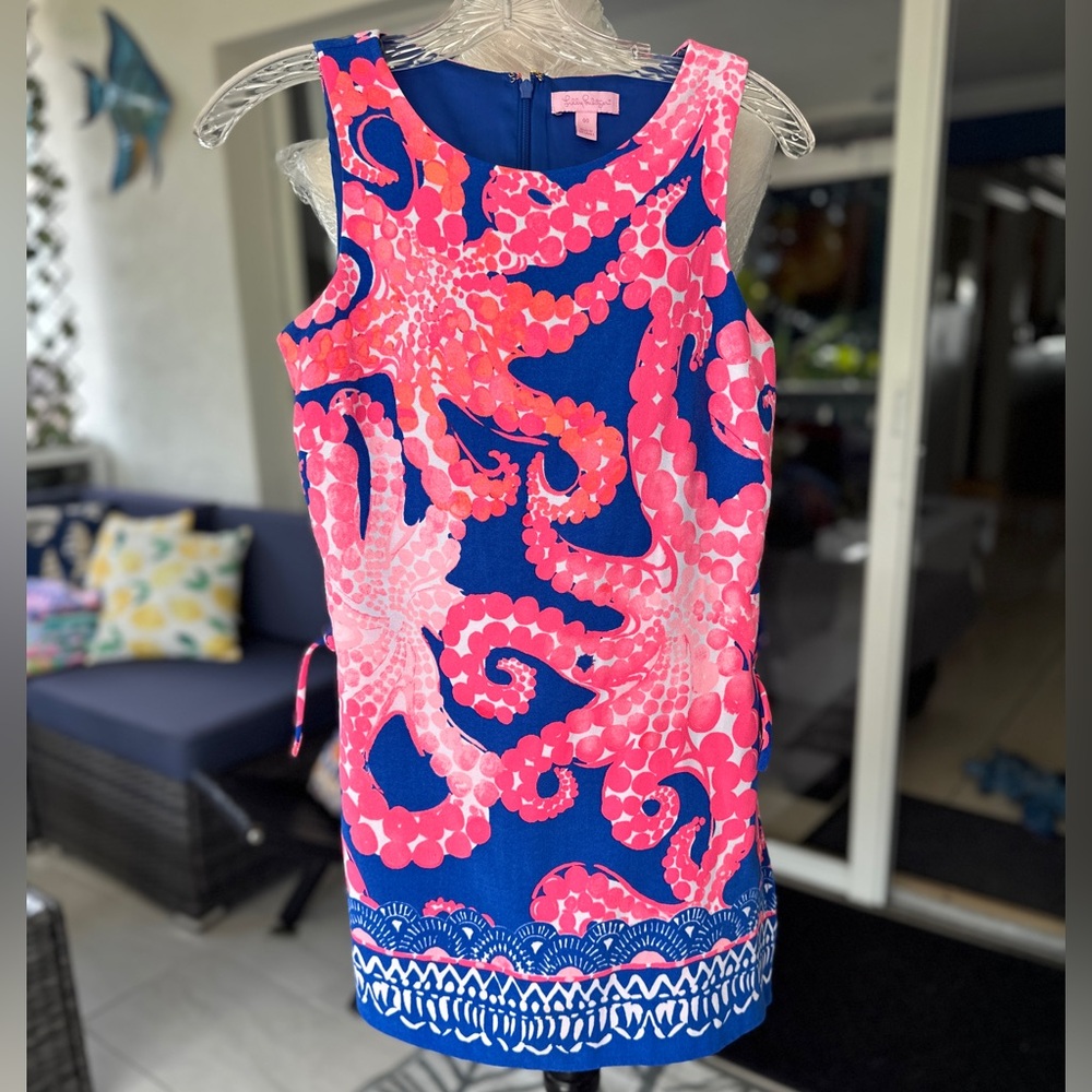 Lilly Pulitzer Pink and Blue Patterned skort Dress